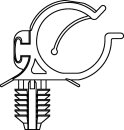 HellermannTyton - 151-00783 - Wellrohrhalter 11x11 mm,...
