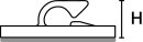 HellermannTyton - 151-00831 - Klebesockel 33x27mm schwarz