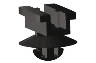 HellermannTyton - 151-00840 - Halter mit Steckeraufnahme für Rundlöcher