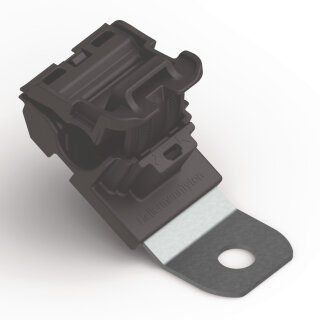 HellermannTyton - 151-01428 - Befestigungselement 113,5x34,9 mm, Bündeldurchmesser: 6,2-13,7 mm, M8, schwarz