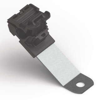 HellermannTyton - 151-01432 - Befestigungselement 150,5x34,9 mm, Bündeldurchmesser: 6,2-13,7 mm, M10, schwarz