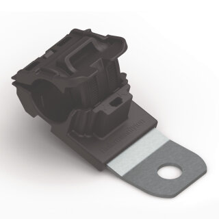 HellermannTyton - 151-01448 - Befestigungselement 115,6x34,9 mm, Bündeldurchmesser: 12,7-19,5 mm, M8, schwarz