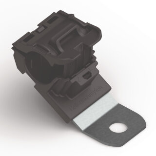 HellermannTyton - 151-01452 - Befestigungselement 113,5x34,9 mm, Bündeldurchmesser: 12,7-19,5 mm, M10, schwarz