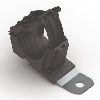 HellermannTyton - 151-01656 - Befestigungselement 155,5x34,9 mm, Bündeldurchmesser: 19,4-36,0 mm, M6, schwarz