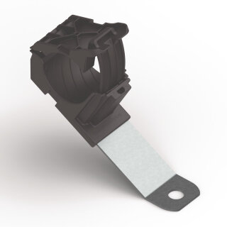 HellermannTyton - 151-01658 - Befestigungselement 190,4x34,9 mm, Bündeldurchmesser: 19,4-36,0 mm, M6, schwarz