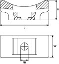 HellermannTyton - 151-01683 - Befestigungssockel 40x19mm...