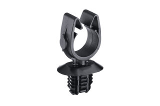 HellermannTyton - 151-01759 - Harness Clip, offen, Ovalloch, Lamellenfuß, schwarz