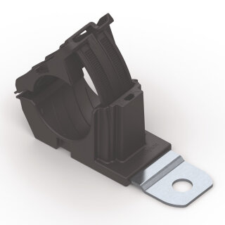 HellermannTyton - 151-01977 - Befestigungselement 156,1x34,9 mm, Bündeldurchmesser: 19,4-36,0 mm, M10, schwarz
