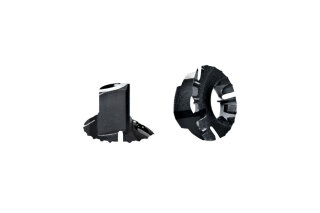 HellermannTyton - 151-02281 - Kunststoffmutter 17,5x9,6 mm, selbstsichernd, schwarz