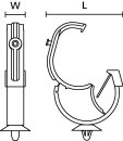 HellermannTyton - 151-02874 - Halteclip 26,2x10 mm,...