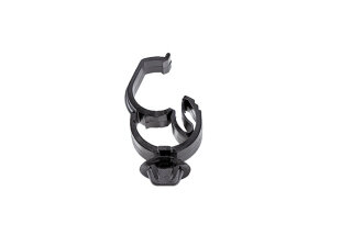 HellermannTyton - 151-02882 - Halteclip 32,5x10 mm, selbstverschließend, hitzestabil, schlagzäh, schwarz