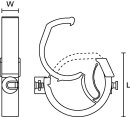 HellermannTyton - 151-02883 - Befestigungsclip 30x10 mm,...