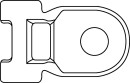 HellermannTyton - 151-07500 - Befestigungselement 46x24 mm, PA66HIRHSUV, schwarz
