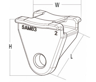 HellermannTyton - 151-29701 - Abstandhalter m. Auflagefläche 34,3x26 mm, schlagzäh modifiziert, hitzes- und UV-witterungsstabil, schwarz