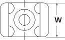 HellermannTyton - 151-30700 - Befestigungssockel 21.8...