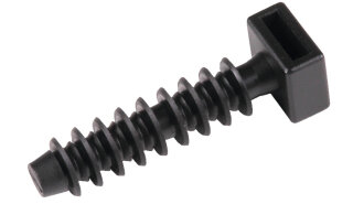 HellermannTyton - 151-80500 - Wanddübel 30x12 mm, schlagzäh, schwarz