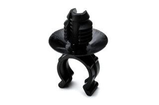 HellermannTyton - 155-17801 - Wellrohrhalter 22,7x8 mm, Lamellenfuß, hitzestabil, schlagzäh, schwarz