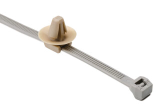 HellermannTyton - 156-00456 - Befestigungsbinder grau-beige