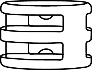 HellermannTyton - 156-01134 - Befestigungsbinder 2-teilig mit Verbindungsstück zur Parallelführung