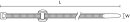HellermannTyton - 156-01203 - Befestigungsbinder 2-teilig mit Sacklochklammer, mit Teller