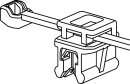 HellermannTyton - 156-01542 - 2-teiliger Befestigungsbinder 150x3,5 mm mit Kantenclip 0,5-2,5mm