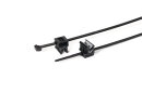 HellermannTyton - 156-01542 - 2-teiliger Befestigungsbinder 150x3,5 mm mit Kantenclip 0,5-2,5mm