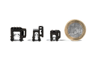 HellermannTyton - 156-01728 - 2-teiliger Befestiungsbinder mit EdgeClip, seitliche Fixierung, PA66HS/PA66HIRHS, schwarz+natur