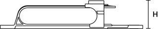 HellermannTyton - 156-02742 - Rohrclip SRC150M8-PAGF3030-BK (150)