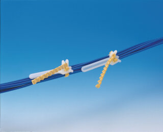 HellermannTyton - 156-04132 - Rubber Clip natur/gelb