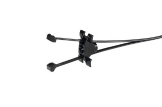 HellermannTyton - 156-04181 - Befestigungsbinder für Bolzen, außenverzahnt, Ø4.0-45.0mm, schwarz, 500ST