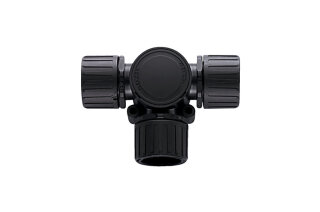 HellermannTyton - 166-24803 - Kunststoffverschraubung schwarz T-Verteiler