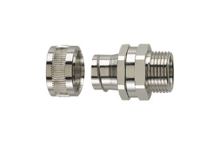 HellermannTyton - 166-30417 - Verschraubung für Metall-Schutzschläuche, drehendes Außengewinde