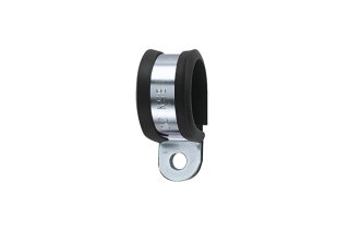 HellermannTyton - 166-50608 - Befestigungsschelle aus verzinktem Stahl mit PVC- Schutzprofil