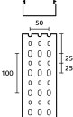HellermannTyton - 183-22525 - Verdrahtungskanal 25x25 mm, halogenfrei, grau