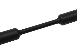 HellermannTyton - 305-76200 - Warmschrumpfschlauch 2:1 (76/38 mm), selbstverlöschend, schwarz, 25 m Rolle
