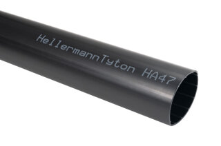 HellermannTyton - 321-20680 - Warmschrumpfschlauch 3,5:1 (68/22 mm), dickwandig, mit Innenkleber, schwarz, 1 m (5 Stk.)