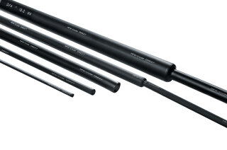 HellermannTyton - 342-20060 - Warmschrumpfschlauch 2:1 (25,4/12,7 mm), dieselresistent, schwarz, 30 m Rolle