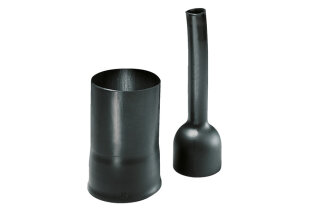 HellermannTyton - 401-38180 - Warmschrumpf-Formteil für Stecker gerade PO-X schwarz