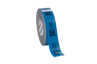 HellermannTyton - 596-03104 - Rohr-/Lagerkennzeichnungsetiketten Helatag für Thermotransferbedruckung TAGR4TD1 Typ 1213 blau 25mm 1 Rolle=50m