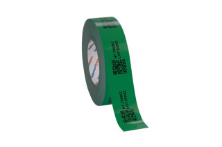 HellermannTyton - 596-03105 - Rohr-/Lagerkennzeichnungsetiketten Helatag für Thermotransferbedruckung TAGR4TD1 Typ 1213 grün 25mm 1 Rolle=50m