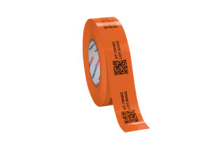 HellermannTyton - 596-12189 - Rohr-/Lagerkennzeichnungsetiketten Helatag für Thermotransferbedruckung TAG108TD1 Typ 1213 orange 40mm 1 Rolle=50m