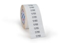 HellermannTyton - 596-12265 - Etiketten für die Beschriftung von Kennzeichnungsbindern/-plättchen/-schildern für Thermotransferbedruckung 64x102 weiß