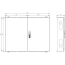 ALPHA 160 DIN AP-Wandverteiler 800 x 1050 x 140 mm IP44...