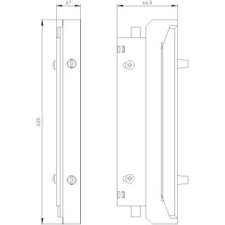 ALPHA Sammelschienenhalter 5-polig 40 mm SSH 300 mm H Siemens