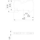 PE-Klemme 2,5 mm² Schnellanschluss grün-gelb