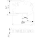 DG-KL-6QMMM PE Schutzleiter-Installationsklemme 6...