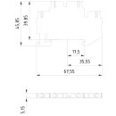 PE-Schutzleiter-Reihenklemme 8WH2020-0CF07 Federzug 2,5...