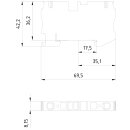 PE-Schutzleiter-Reihenklemme 8WH2000-0CH07 6 mm²...