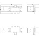 Anschlussverlängerung frontseitig 3 St. 3VA9873-0QH00