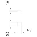 Bezeichnungsschild 71-80 vertikal 6,2 mm...